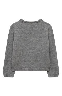 Детский комплект из пуловера и брюк BABY T серого цвета, арт. 22AI170C/18M-3A | Фото 3 (Материал внешний: Шерсть; Материал сплава: Проставлено; Нос: Не проставлено)