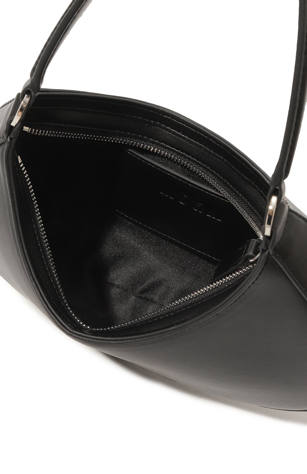 Женская сумка MSGM черного цвета, а рт. 3442MDZ08/594 | Фото 5 (Сумки-технические: Сумки top-handle; Материал сплава: Проставлено; Драгоценные камни: Проставлено; Материал: Экокожа)