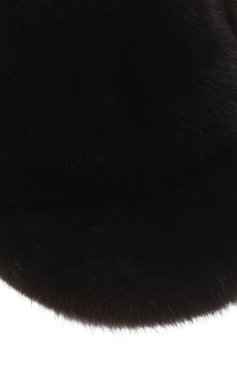 Мужской бейсболка из меха норки FURLAND темно-коричневого цвета, арт. 0000802110034600584 | Фото 3 (Материал: Натуральный мех)