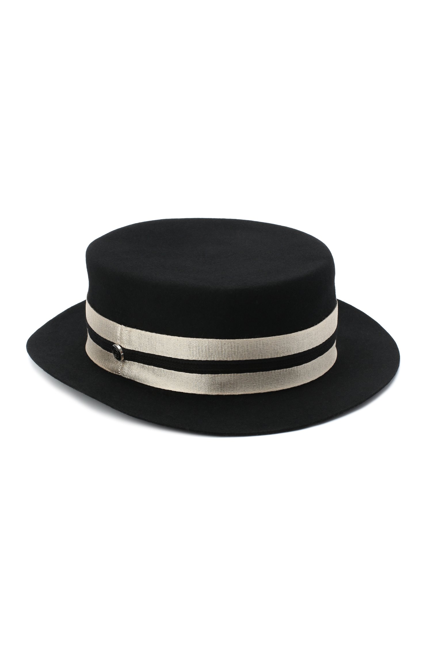 Шляпы Giorgio Armani, Фетровая шляпа Giorgio Armani, Италия, Чёрно-белый, Фетр/кролик/: 100%;, 11174130  - купить