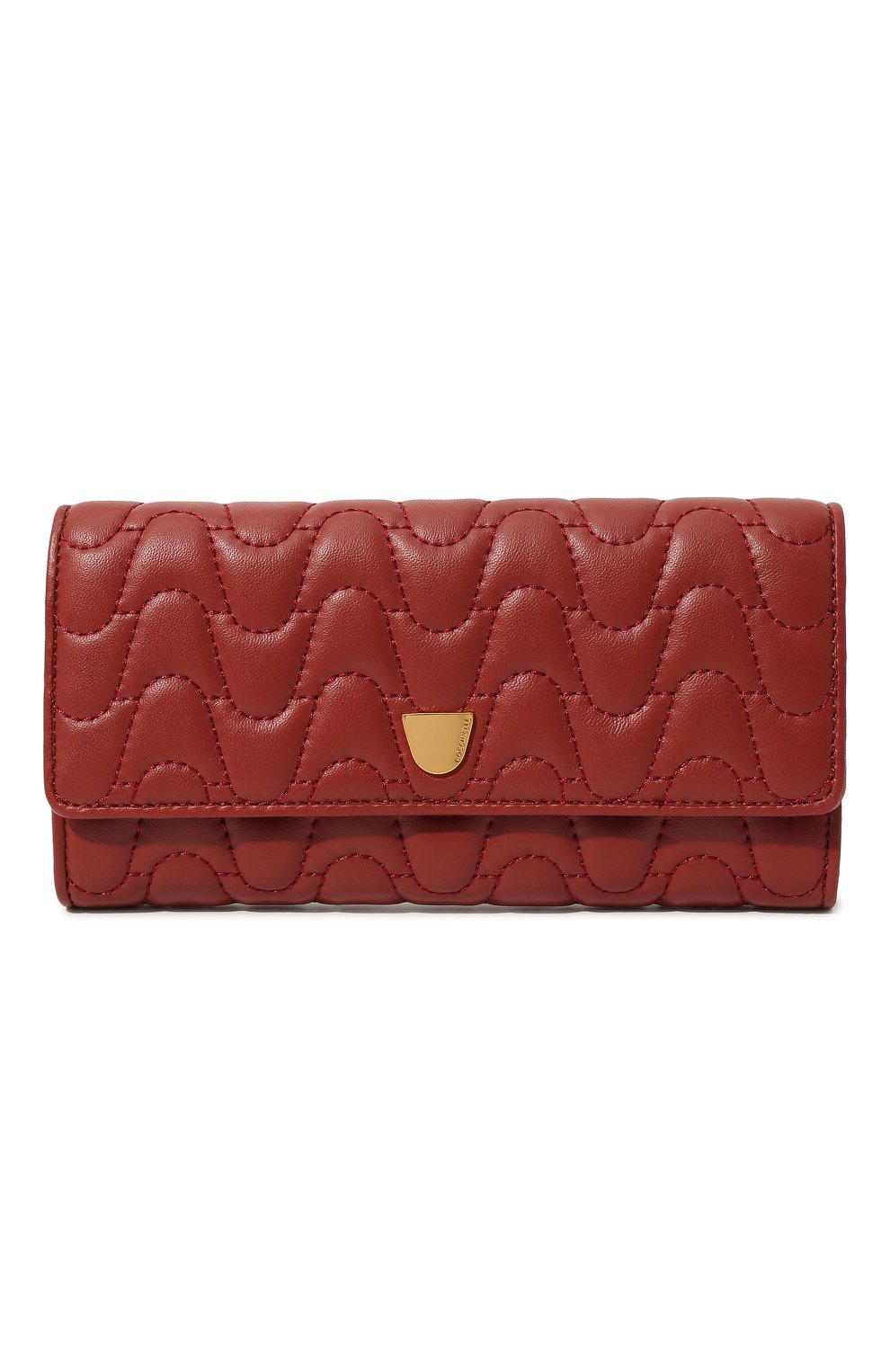 Женские кожаный кошелек matelasse COCCINELLE красного цвета, арт. E2 MX0 11 03 01 | Фото 1 (Материал: Натуральная кожа)