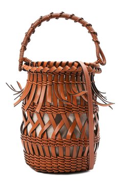 Женская сумка bucket fringes LOEWE светло-коричневого цвета, арт. 340.80.W68 | Фото 6 (Сумки-технические: Сумки через плечо, Сумки top-handle; Материал: Натуральная кожа; Ремень/цепочка: На ремешке; Размер: small)