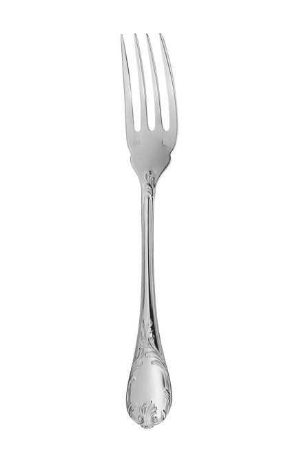 Вилка для рыбы marly silver plated CHRISTOFLE серебряного цвета, арт. 00038021 | Фото 1 (Ограничения доставки: fragile-2)