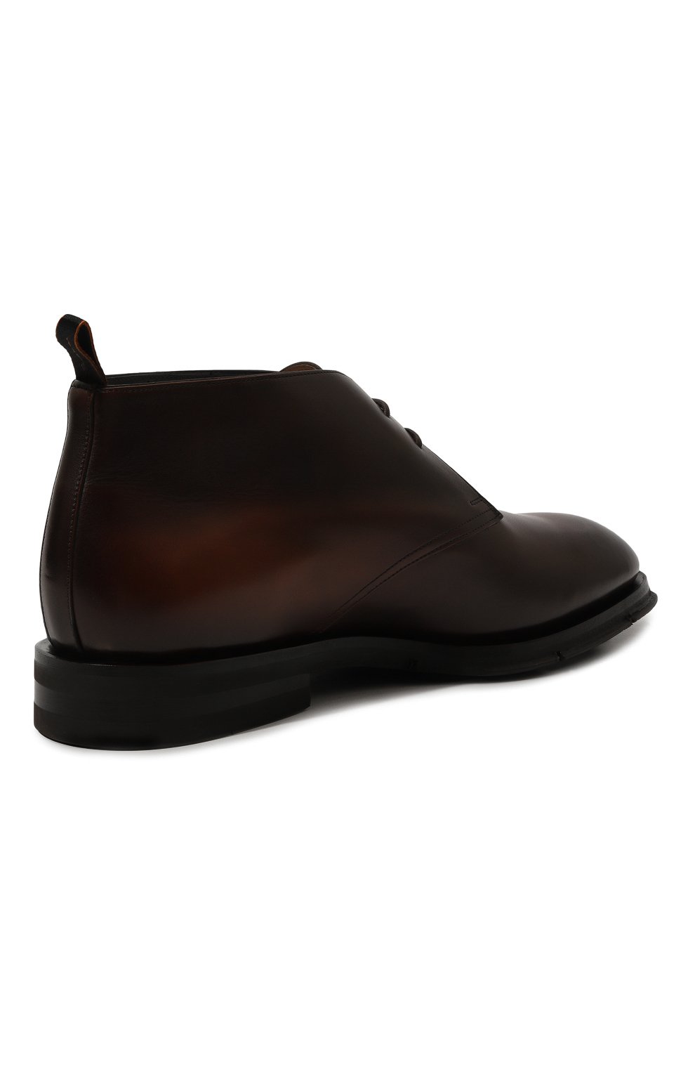 Мужские кожаные ботинки SANTONI коричневого цвета, арт. MCJG18583PI2HDLN | Фото 5 (Мужское Кросс-КТ: Ботинки-обувь, Дезерты-обувь; Материал внутренний: Натуральная кожа; Материал сплава: Проставлено; Материал утеплителя: Без утеплителя; Подошва: Плоская; Драгоценные камни: Проставлено)