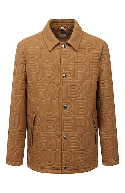 Мужская куртка из шерсти и кашемира BURBERRY бежевого цвета по цене 242500 руб., арт. 8047793 | Фото 1