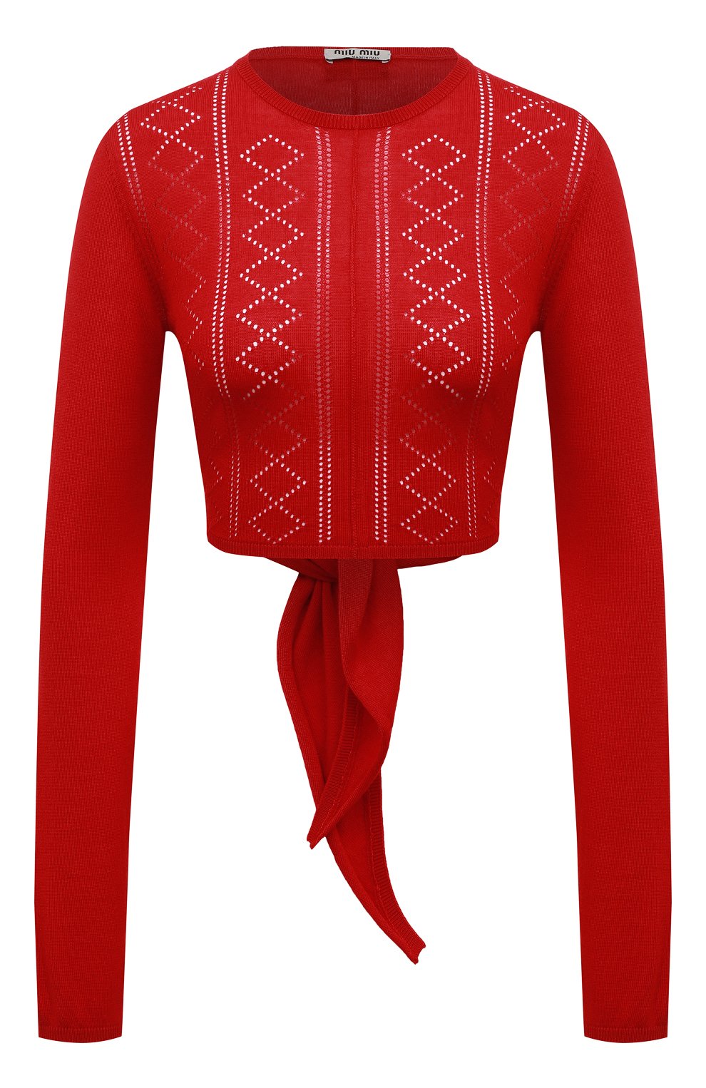 Пуловер из кашемира и шелка Miu Miu