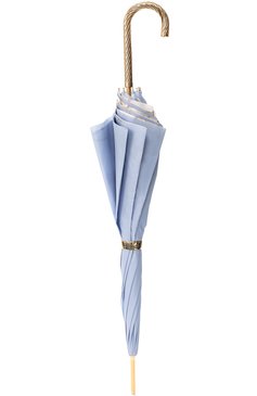 Женский зонт-трость PASOTTI OMBRELLI голубого цвета, арт. 189/RAS0 58979/4/G2 | Фото 4 (Материал: Текстиль, Синтетический материал, Металл; Статус проверки: Проверена категория)