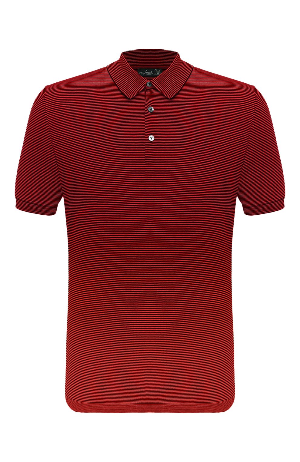 Мужское красное хлопковое поло VAN LAACK купить в интернет-магазине ЦУМ ...