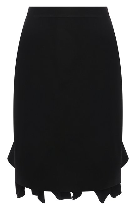 Женская шерстяная юбка BOTTEGA VENETA черного цвета по цене 146000 руб., арт. 666516/V12V0 | Фото 1