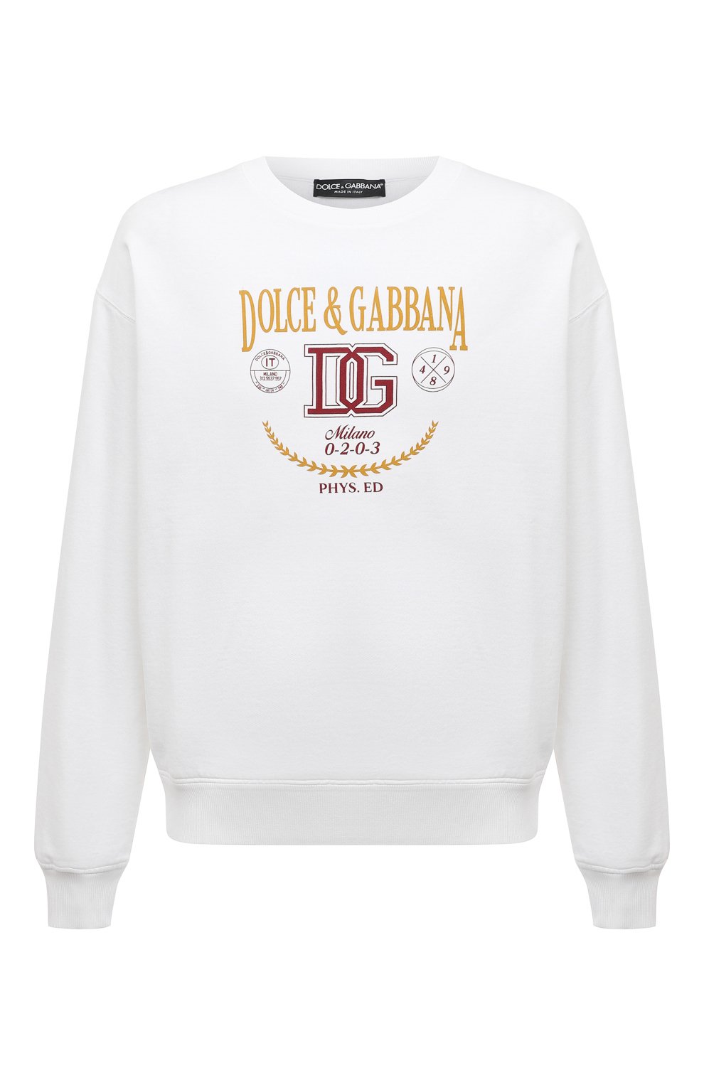 Dolce and gabbana deals white sweatshirt