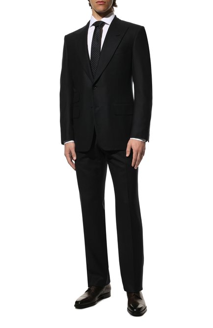 Мужской шерстяной костюм TOM FORD темно-синего цвета по цене 448000 руб., арт. Q31R14/21AL43 | Фото 1