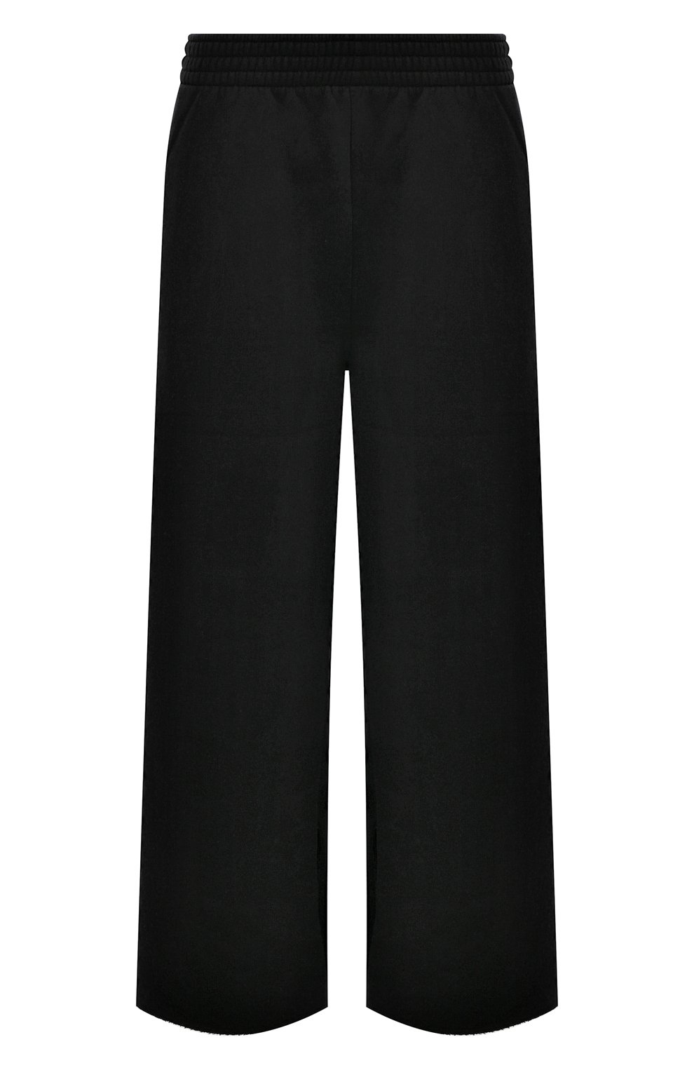 Женские брюки MM6 черного цвета, арт. S52KA0468/S25605 | Фото 1 (Силуэт Ж (брюки и джинсы): Широкие; Длина (брюки, джинсы): Стандартные; Женское Кросс-КТ: Брюки-одежда; Материал внешний: Синтетический материал, Хлопок; Материал сплава: Проставлено; Драгоценные камни: Проставлено; Стили: Минимализм)
