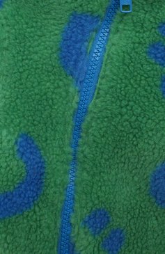 Детского утепленный комбинезон STELLA MCCARTNEY зеленого цвета, арт. 8R2538 | Фото 3 (Кросс-КТ НВ: Верхняя одежда-одежда; Материал внешний: Синтетический материал; Материал сплава: Проставлено; Нос: Не проставлено)