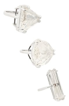 Женское набор из трех колец mesmera SWAROVSKI серебряного цвета, арт. 5610386 | Фото 1 (Материал: Металл)