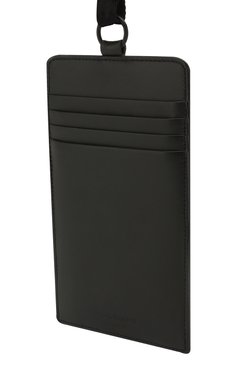 Кожаный чехол для iphone ALEXANDER MCQUEEN черного цвета, арт. 602153/1NT2B | Фото 2 (Женское Кросс-КТ: Кожа iPhone; Материал: Натуральная кожа)