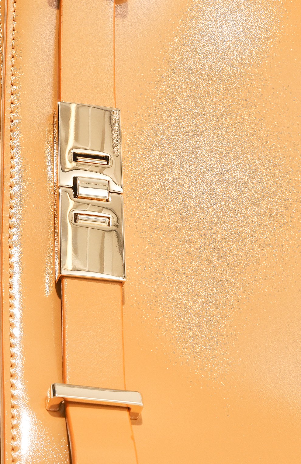 Женская сумка out of office small BORBONESE оранжевого цвета, арт. 924647 | Фото 3 (Сумки-технические: Сумки через плечо; Материал: Натуральная кожа)