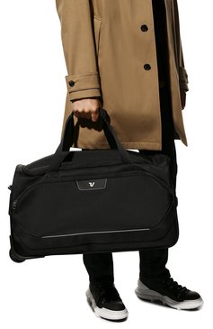 Мужская текстильная дорожная сумка joy RONCATO черного цвета, арт. 41620401 | Фото 2 (Материал: Текстиль; Размер: large)