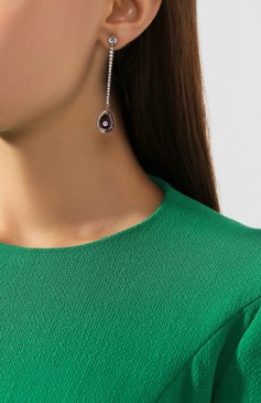 Женские серьги black baroque SWAROVSKI золотого цвета, арт. 5490983 | Фото 3 (Материал: Металл; Статус проверки: Проверена категория)