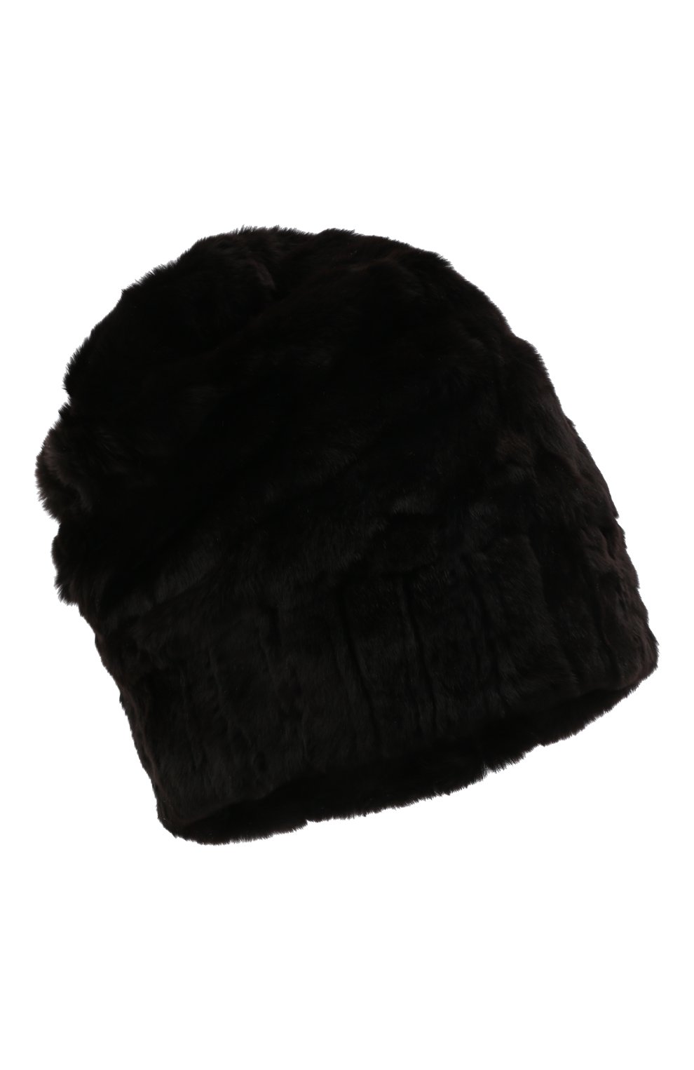 Мужская шапка из меха колонка FURLAND черного цвета, арт. 0105108150101200000 | Фото 1 (Материал: Натуральный мех)