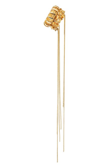 Женская двойной кафф crush CAVIAR JEWELLERY золотого цвета по цене 15800 руб., арт. CR004Y | Фото 1