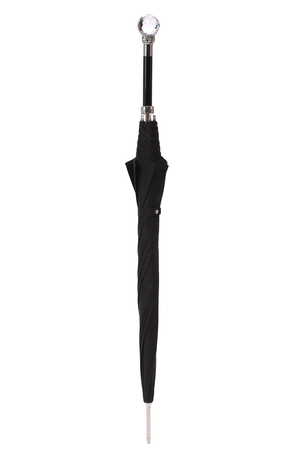 Мужской зонт-трость PASOTTI OMBRELLI черного цвета, арт. 478/RAS0 6434/19/W01 | Фото 4 (Материал: Текстиль, Синтетический материал, Металл)