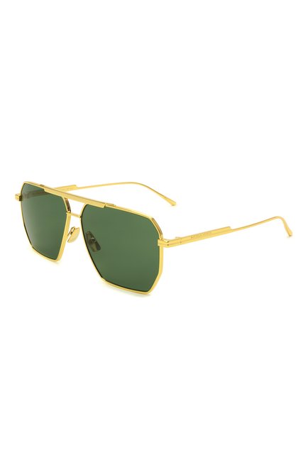 Женские солнцезащитные очки BOTTEGA VENETA золотого цвета, арт. BV1012 004 | Фото 1 (Тип очков: С/з; Региональные ограничения белый список (Axapta Mercury): RU)