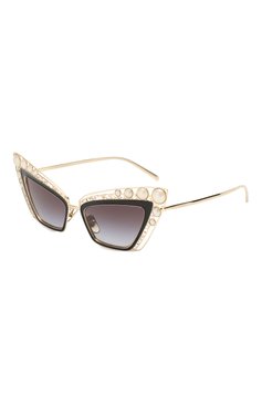 Женские солнцезащитные очки DOLCE & GABBANA черного цвета, арт. 2254H-13348G | Фото 1 (Тип очков: С/з; Оптика Гендер: оптика-женское; Очки форма: Cat-eye)