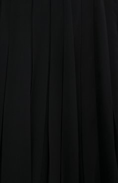 Женская шелковая юбка VALENTINO черного цвета, арт. UB0RA6U02UP | Фото 5 (Материал внешний: Шелк; Женское Кросс-КТ: Юбка-одежда; Длина Ж (юбки, платья, шорты): Миди; Материал подклада: Вискоза; Стили: Романтичный)