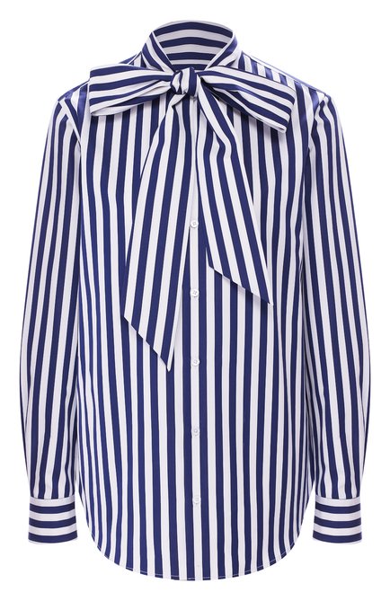 Женская хлопковая рубашка RALPH LAUREN темно-синего цвета по цене 115000 руб., арт. 290797864 | Фото 1
