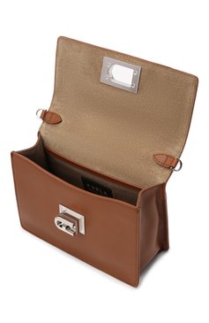 Женская сумка furla 1927 soft mini FURLA коричневого цвета, арт. WB00339/AX0748 | Фото 4 (Сумки-технические: Сумки через плечо; Материал: Натуральная кожа; Размер: mini; Ремень/цепочка: На ремешке)