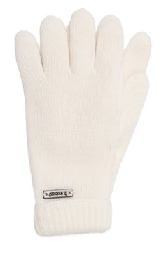 Детские шерстяные перчатки IL TRENINO белого цвета, арт. CL-4063/J | Фото 1 (Материал: Текстиль, Шерсть; Материал сплава: Проставлено; Нос: Не проставлено)