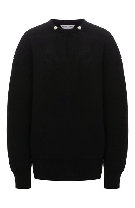Женский шерстяной свитер BOTTEGA VENETA черного цвета по цене 108500 руб., арт. 665073/V0Z40 | Фото 1