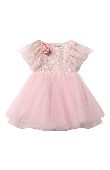 Детское платье MONNALISA розового цвета по цене 87700 руб., арт. 778901 | Фото 1