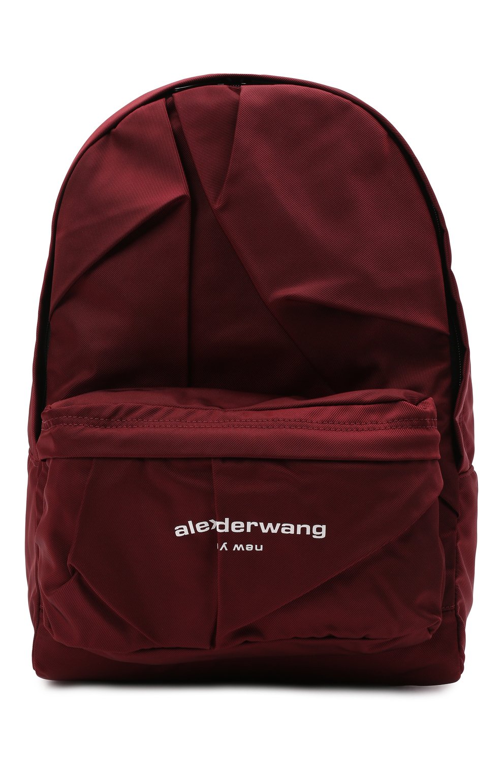 Женский рюкзак wangsport ALEXANDER WANG бордового цвета, арт. 20421B13T | Фото 1 (Ремень/цепочка: На ремешке; Материал: Текстиль; Размер: large)
