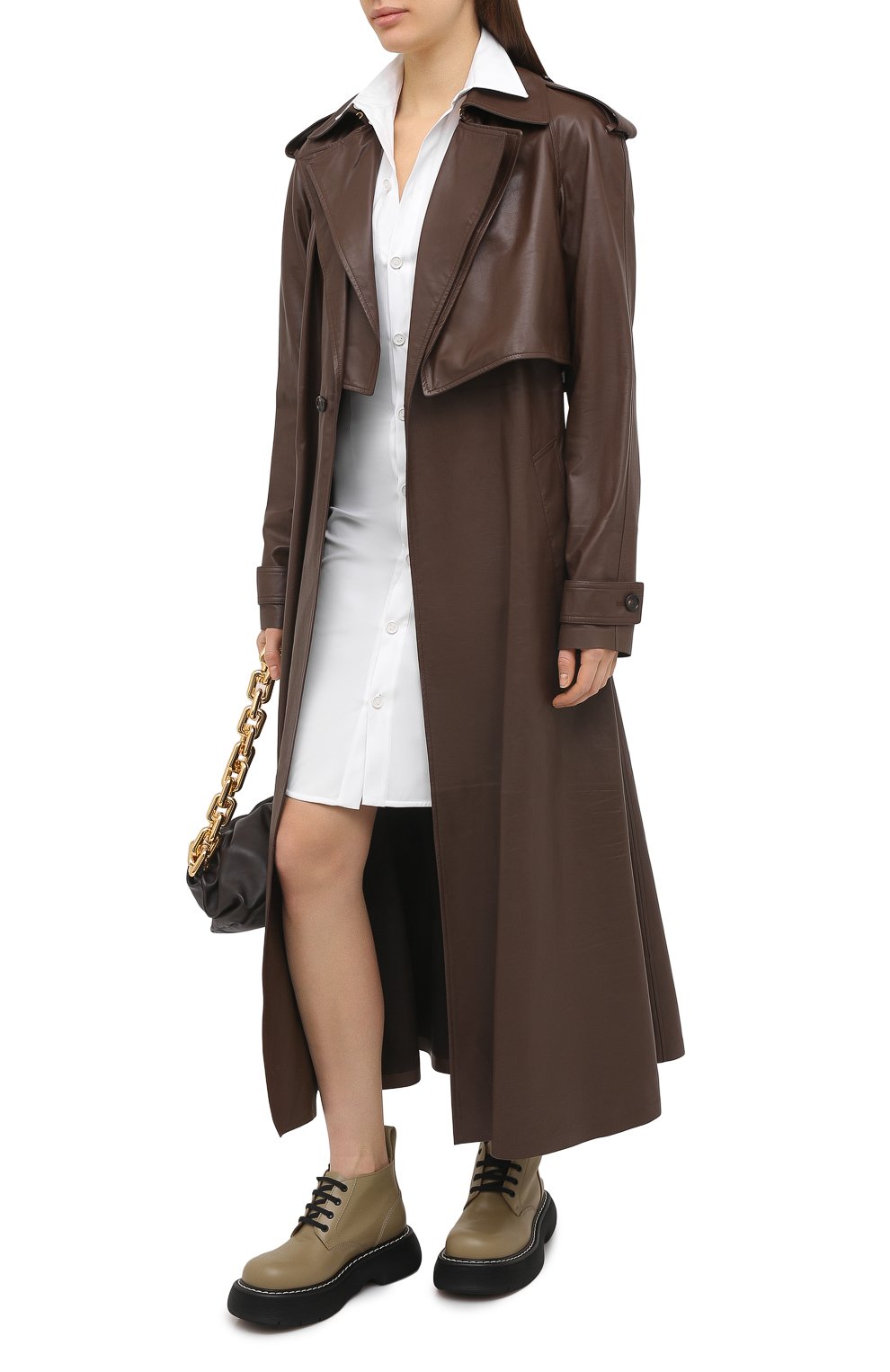 Хлопковое платье Bottega Veneta  647409/VKIX0 Фото 2