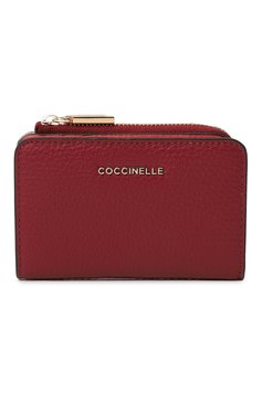 Женские кожаный кошелек COCCINELLE бордового цвета, арт. E2 M10 17 01 01 | Фото 1 (Материал: Натуральная кожа; Материал сплава: Проставлено; Нос: Не проставлено)