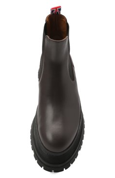 Мужские кожаные челси BURBERRY коричневого цвета, арт. 8031356 | Фото 5 (Каблук высота: Высокий; Материал внутренний: Натуральная кожа; Материал утеплителя: Без утеплителя; Подошва: Массивная; Мужское Кросс-КТ: Сапоги-обувь, Челси-обувь)