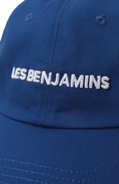 Мужской хлопковая бейсболка LES BENJAMINS синего цвета, арт. LB20SSESSUUCP-013 | Фото 4 (Материал: Текстиль, Хлопок; Материал сплава: Проставлено; Нос: Не проставлено)