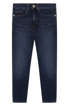 Детские джинсы CALVIN KLEIN JEANS KIDS синего цвета, арт. IG0IG00235 | Фото 1 (Материал внешний: Хлопок; Кросс-КТ: джинсы; Детали: Потертости; Статус проверки: Проверена категория)