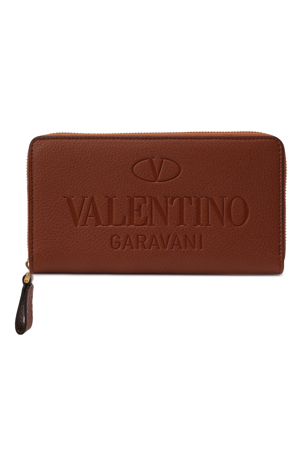 Мужской кожаное портмоне VALENTINO светло-коричневого цвета, арт. XY2P0570/VXY | Фото 1 (Материал: Натуральная кожа)