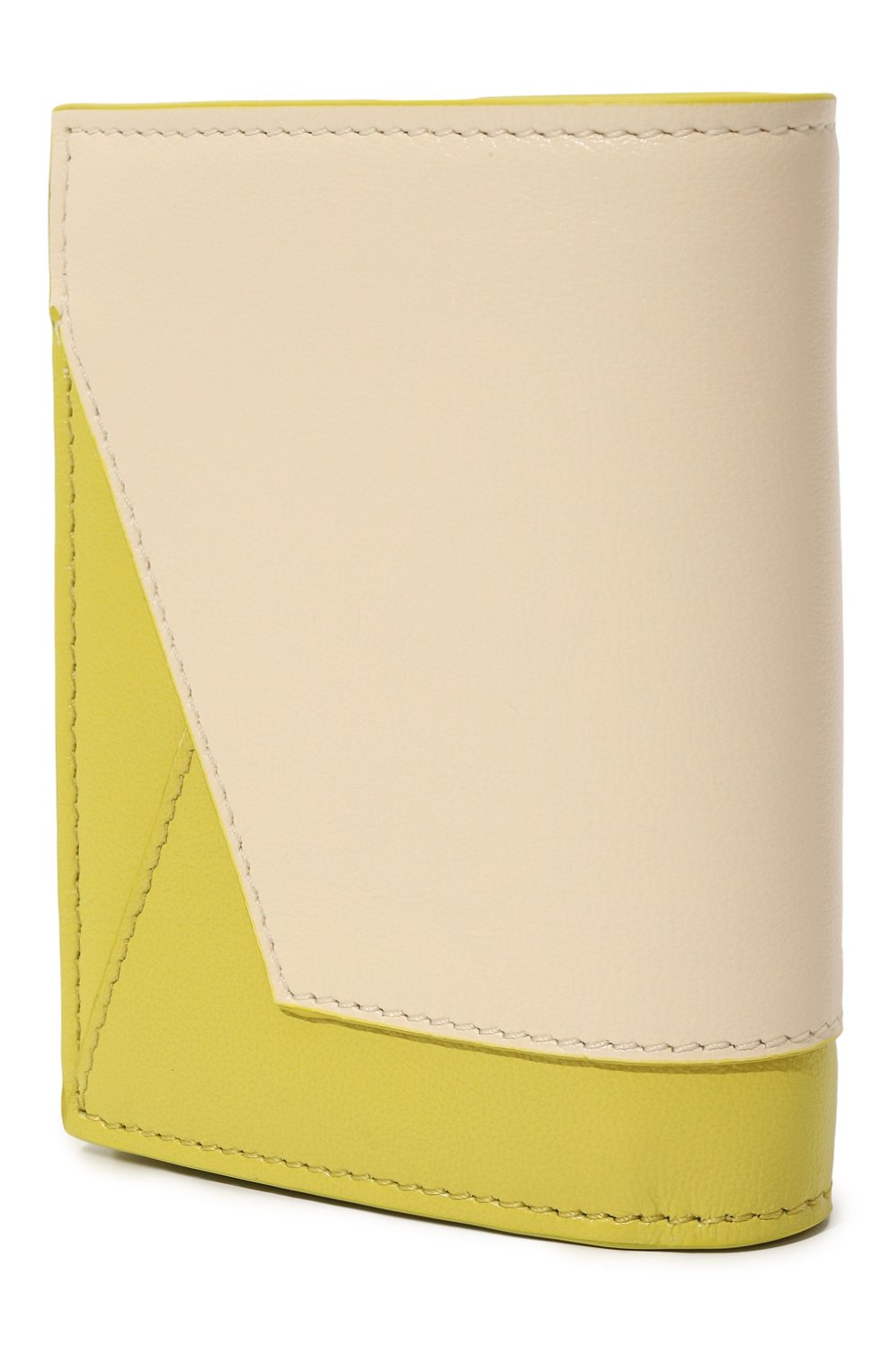 Женские кожаный кошелек MARNI салатового цвета, арт. PFM00055U1/P2644 | Фото 2 (Материал: Натуральная кожа; Материал сплава: Проставлено; Нос: Не проставлено)