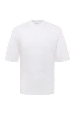 Мужская хлопковая футболка KITON белого цвета, арт. UMC023K06R49 | Фото 1 (Принт: Без принта; Рукава: Короткие; Длина (для топов): Стандартные; Материал сплава: Проставлено; Материал внешний: Хлопок; Драгоценные камни: Проставлено; Стили: Кэжуэл)