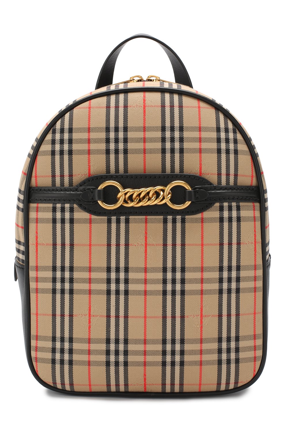Женский текстильный рюкзак BURBERRY бежевого цвета, арт. 8004653 | Фото 1 (Размер: mini; Материал: Текстиль; Стили: Кэжуэл; Статус проверки: Проверена категория)