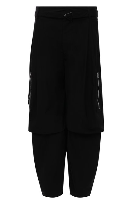 Мужские брюки-карго BOTTEGA VENETA черного цвета по цене 134000 руб., арт. 679547/V19S0 | Фото 1