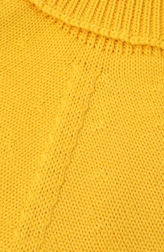 Детский шерстяной шарф-манишка IL TRENINO желтого цвета, арт. CL-4058/J | Фото 3 (Материал: Текстиль, Шерсть; Материал сплава: Проставлено; Нос: Не проставлено)