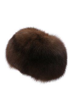 Женский берет из меха соболя FURLAND коричневого цвета, арт. 0013601910044100000 | Фото 3 (Материал: Натуральный мех)