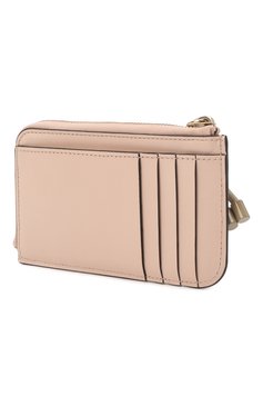 Женский кожаный футляр для кредитных карт CHLOÉ розового цвета, арт. CHC22SP944G39 | Фото 2 (Материал: Натуральная кожа)