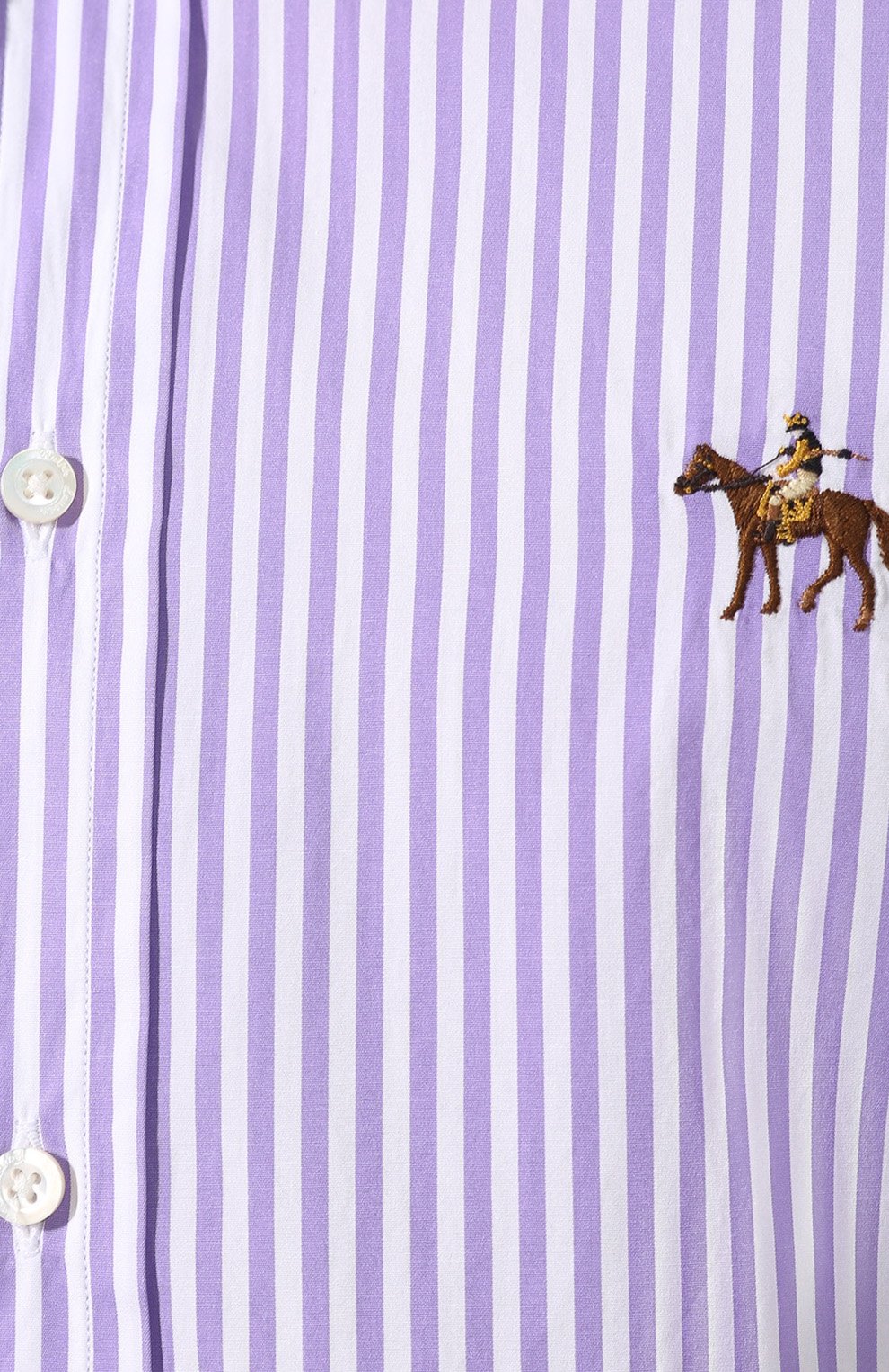 Хлопковая сорочка с воротником button down Ralph Lauren 790730896 Фото 5
