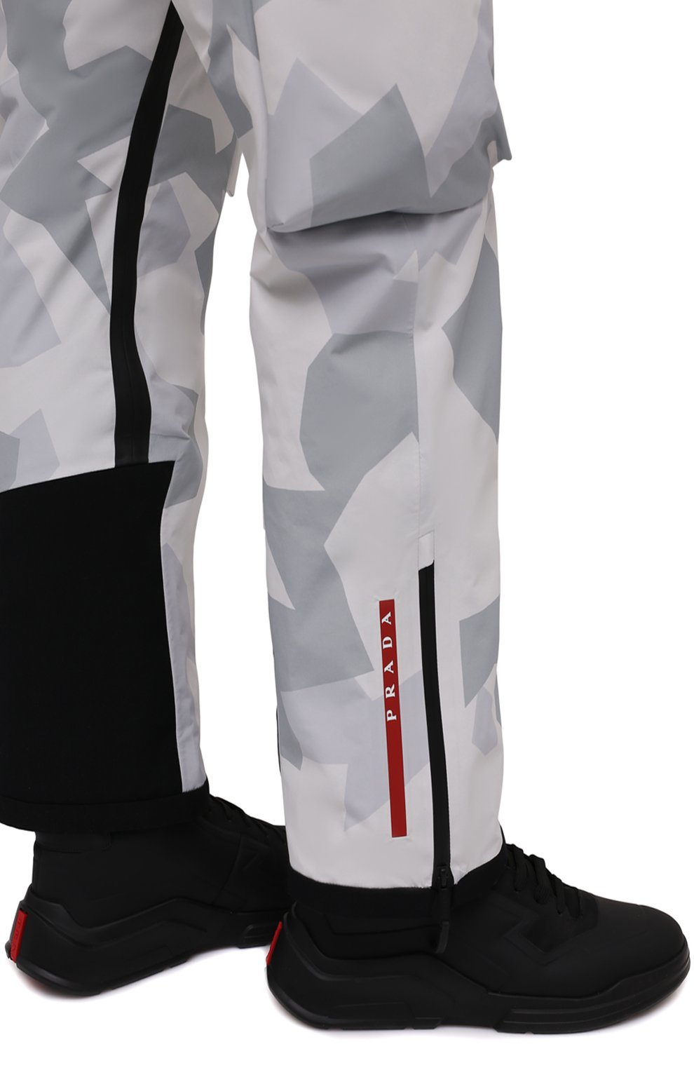 Мужские кожаные кроссовки polarius 19 lr PRADA черного цвета, арт. 4T3535-HEC-F0002 | Фото 3 (Стили: Классический; Материал утеплителя: Без утеплителя; Подошва: Массивная)