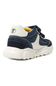 Детские кожаные кроссовки FALCOTTO синего цвета, арт. 0012016130/01 | Фото 3 (Материал внешний: Экокожа; Материал внутренний: Натуральная кожа; Кросс-КТ: велькро)